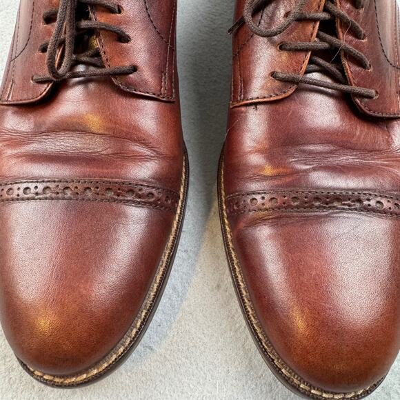 Cole Haan NikeAir Oxford Shoes Men\'s 9 Brown Leather Cap Toe Brogue Lace Up main image 13